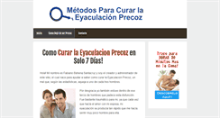 Desktop Screenshot of comocurarlaeyaculacionprecoz.biz